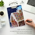 thumbnail image 5 of FMSHPON Gingerbread House Clipboard Hardboard Wood Nursing Clip Board and Pull for Standard A4 Letter 13x9 inches, 5 of 8