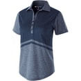 thumbnail image 2 of Holloway Sportswear L Womens Seismic Polo Navy Heather 222736, 2 of 2