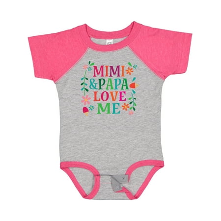 

Inktastic Mimi and Papa Love Me Gift Baby Girl Bodysuit