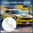 thumbnail image 3 of Silbato de escape Turbo Sound Muffler Pipe Whistle para automóvil S, fabricante de rugido trasero, tono plateado de aluminio, 1 juego, 3 of 7