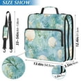 thumbnail image 3 of ALAZA Zipper Binder Watercolor Shells 3 Ring Trapper Keeper File Folder Organizer Bag, 3 of 8