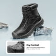 thumbnail image 2 of NORTIV 8 Men's Waterproof Work Military Tactical Boots Rubber Toe Leather Outdoor Hiking Motorcycle Combat Boots, 2 of 9
