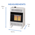 thumbnail image 4 of ProCom Heating Liquid Propane Ventless Infrared Plaque Heater With Base Feet - 10,000 BTU, T-Stat Control - Model# ML100TPA-B, 4 of 8