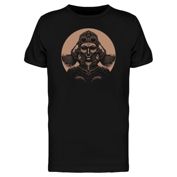 Cyberpunk Girl Suit Gas Mask Tee Men's -Image by Shutterstock
