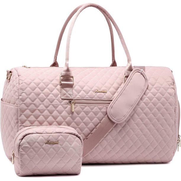 LOVEVOOK Travel Duffle Bag, Large Women Weekender Overnight Bag with