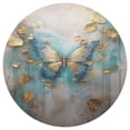 thumbnail image 3 of Ryvnso Butterfly with Golden Round Plate Mats Dining Table Placemat Set of 4 for Holiday Decoration, 3 of 7