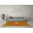 thumbnail image 3 of Ahgly Company Indoor Square Persian Yellow Traditional Area Rugs, 6' Square, 3 of 4