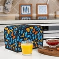 thumbnail image 5 of Toaster Cover 4 Slice Butterfly Dustproof Bread Maker Cover Fingerprint Bakeware Protection Wide Slot Toaster Bag Reusable Kitchen Small Appliance Cover TC278, 5 of 5