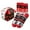 Black, variant on 1 Pair Christmas Socks for Women Funny Cute Fall Winter Mid-Calf Socks Soft Comfortable Stretch Ugly X-Mas Medium Tube Socks for Gifts Brick Red One Size