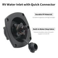 thumbnail image 4 of TFixol Black PP RV Water Inlet with Quick Connector, Built-in Check Valve, 117mm Size, 20.2mm Pipe Diameter, Easy Installation, 4 of 7