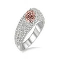 thumbnail image 2 of 1.50 Carat Round Morganite and Diamond Engagement Ring for Women in 14k White Gold morganite and diamond engagement ring, 2 of 2
