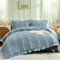 thumbnail image 1 of Juego de edredón WONGS BEDDING, azul, vintage, tamaño king, 3 piezas, 1 of 7