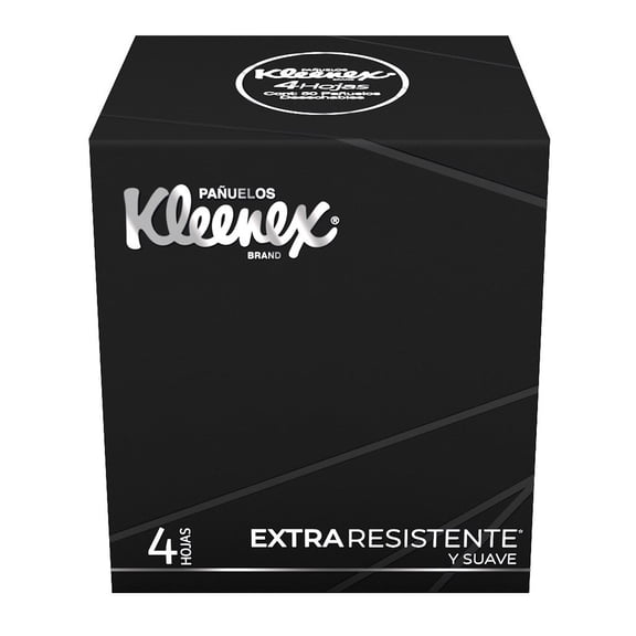 Pañuelos Desechables Kleenex Elegance Black 50 Hojas Cuadrruples