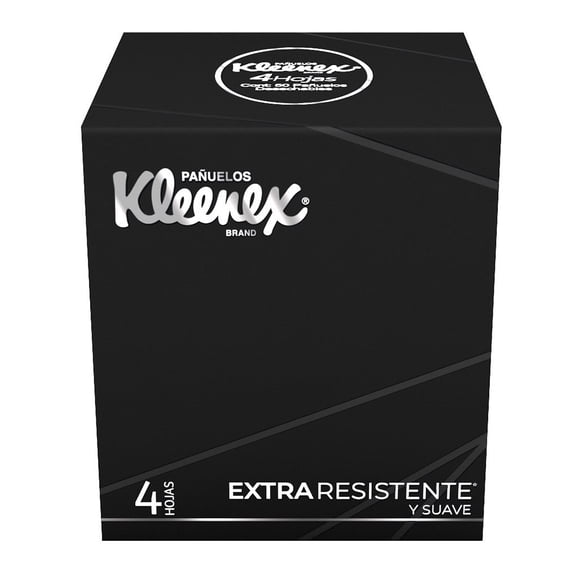 Pañuelos Desechables Kleenex Elegance Black 50 Hojas Cuadrruples