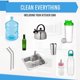 thumbnail image 5 of Limpiador de cepillo de botella 5 paquetes-Cepillo de limpieza largo de botella de agua y paja-Juego de exfoliante de alambre de cocina compatible con el lavado, decantador de vino, bebé, Kombuc Afortunado Sencillez, 5 of 5