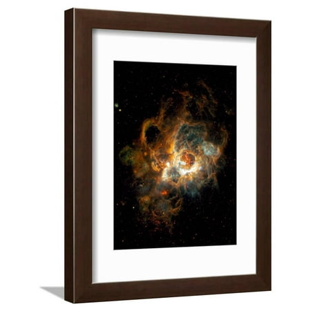 Hubble Space Telescope View of Nebula NGC 604 Framed Print Wall Art
