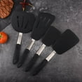 thumbnail image 2 of Köksspatel i rostfritt stål, stor stekspade, non-stick silikonspatel, 4 delar pannkaksspatel i silikon, 2 of 5