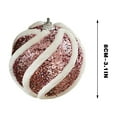 thumbnail image 3 of sruoe Christmas Ball Ornaments, Christmas Tree Ornament, Shatterproof Ornaments, Xmas Bulbs Decoration Set, Flocked Christmas Balls, Hanging Balls for Holiday Birthday Wedding Party Christmas Decor, 3 of 5