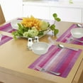 thumbnail image 4 of Ambesonne Hot Pink Place Mats Set of 4, Color Gradient Cubism Art, Standard Size, Dried Rose Pale Pink, 4 of 6