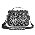 thumbnail image 2 of Cow Print Pattern Insulated Lunch Box for Women Men, Medium Leakproof Cooler Bag with Adjustable Strap, 10"x6.7"x8", 2 of 6