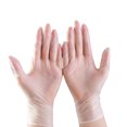 thumbnail image 3 of PVC Gloves One-time Clear Latex Gloves Powder Powder Free Kitchen Free Hand Protector for Kitchen Food Cooking, S, 3 of 9