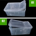 thumbnail image 3 of 2x caja de piel de de plástico cueva de de huevos de madriguera para de tortuga Fernando Tanque de reptiles, 3 of 8