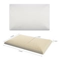 thumbnail image 3 of SUQ I OME Slim Latex Pillow - 1.5 Inch Low Profile Thin Pillow for Stomach, Back, or Side Sleepers, White, 3 of 8