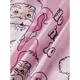 thumbnail image 6 of Family Matching Christmas Pajamas Set Santa Letter Print Holiday Satin Sleepwear Dad Mom Kids PJs, 6 of 10