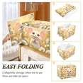 thumbnail image 4 of Storage Box With Lid 16.5x12.6x11.8In Lidded Home Storage Bins Foldable Stacked Household Storage Box Cute White Mouse, 4 of 7