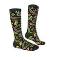 thumbnail image 3 of Balery Mardi Gras3 Fun Novelty Socks Men'S Women'S Crew Socks Funny Crazy Novelty Socks Quirky And Cool Socks, 3 of 9