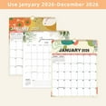 thumbnail image 3 of 2026 Magnetic Fridge Calendar 14"x11" - Hanging Spiral Bound 12 Month Wall Calendar for Home School Office (Style B), 3 of 9