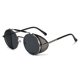 thumbnail image 4 of Gafas de sol Steampunk clásicas retro con marco de metal, gafas de sol con tapa personalizadas de moda redonda transfronteriza europea y americana, 4 of 6