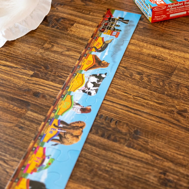 Melissa and doug alphabet train cheap floor puzzle