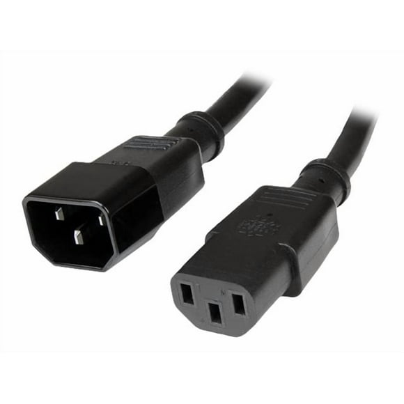 StarTech.com 6ft (1.8m) Power Extension Cord, C14 to C13, 10A 125V, 18AWG, Black Computer Power Cord Extension, Power Supply Extension Cable, IEC-320-C14 to IEC-320-C13 AC Power Cable - UL Listed - Power extension cable - IEC 60320 C14 to IEC 60320 C13 - 6 ft - black - for P/N: PS2POWER230