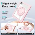 thumbnail image 5 of XYX Shockproof Tablet Case for iPad Pro 11 inch 4th/3rd/2nd Gen (2022/2021/2020) with 360 Rotating Stand, Slim Lightweight with Pencil Holder, Pink, 5 of 5