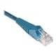 Eaton Tripp Lite Series UTP (RJ45 CAT 5e (m) Cat5e 350 MHz Snagless Molded () Ethernet Cable M/M), PoE - Blue, 8 ft. (2.43 M) - Câble de Raccordement - RJ-45 à RJ-45 (M) - 8 ft - UTP - - Moulé, Sans Accrochage, Toronné - Bleu – image 2 sur 2