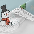 thumbnail image 3 of Coolnut Christmas Snowman Round Tablecloth 60", Waterproof Stain and Wrinkle Resistant Washable Decorative Table Covers for Kitchen Dining Tabletop Party Outdoor Picnic Christmas Decor, 3 of 7