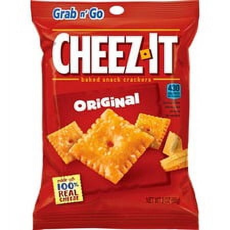 Cheez-It® Original Crackers - Original - 1 Serving Pouch - 3 oz - 6 / Box | Bundle of 5