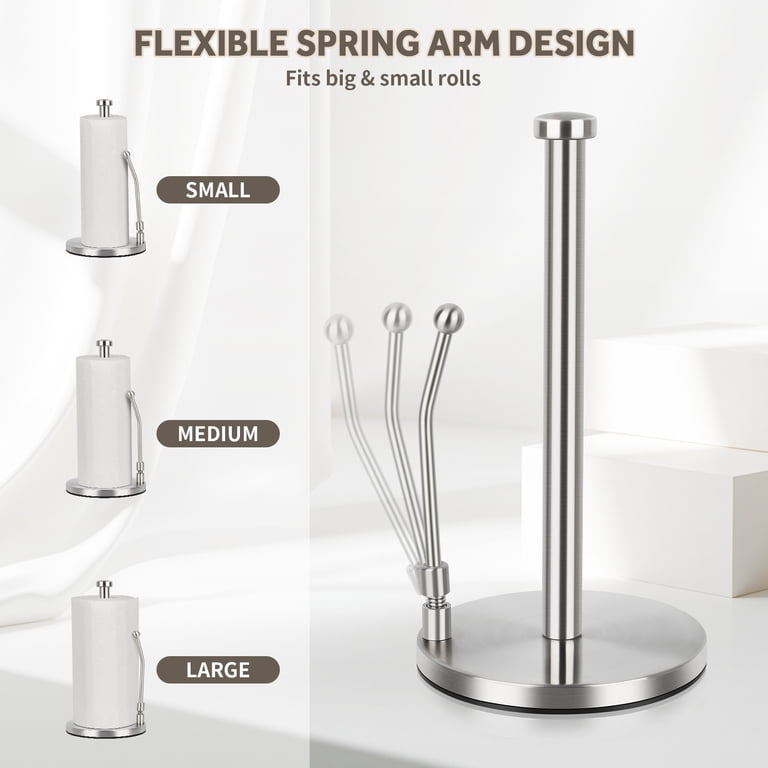 Stainless Steel Freestanding Paper Towel Holder photo 6