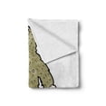 thumbnail image 2 of Bigfoot Soft Flannel Fleece Throw Blanket, Quirky Bigfoot with Grungy Colored Fur Hand-Drawn Retro Cartoon Concept, Cozy Plush for Indoor and Outdoor Use, 70" x 90", Khaki and Black, by Ambesonne, 2 of 6