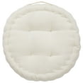 thumbnail image 3 of SAFAVIEH Alaris Solid Floor Pillow, 19" x 19", Ivory, 3 of 4