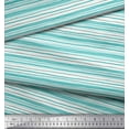 thumbnail image 3 of Soimoi Georgette Viscose Fabric Horizontal Stripe Decor Fabric Printed Yard 42 Inch Wide, 3 of 3