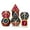 Imitation gold red b, variant on ZPAQI 7Pcs/pack Metal D4 D6 D8 D10 D12 D20 Game Props Educational Toys Digital Dices