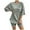Green, variant on Lounge Sets For Women 2 Piece Ribbed Knit Shorts Set Casual Short Sleeve Tops Biker Shorts Vacation Cruise Outfits