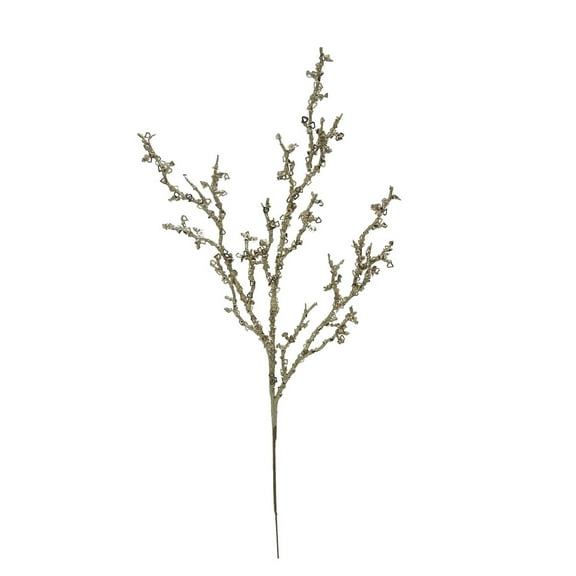 Darice Spray Twig X3Assort Glitter Champagne Silver Green 25 Inches