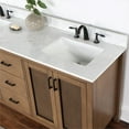 thumbnail image 2 of Hadiya 72" Double Bathroom Vanity Set in Brown Pine with Aosta White Composite Stone Countertop without Mirror, 2 of 8