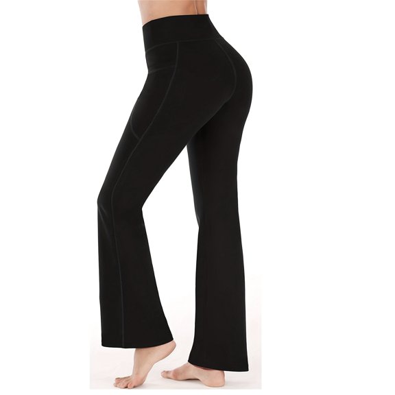High waisted elastic black sports, leisure, fitness, yoga pants, leggings