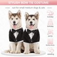 thumbnail image 5 of Dog Shirt Puppy Pet Small Dog Clothes, Stylish Suit Bow Tie Costume, Wedding Shirt Formal Tuxedo, 5 of 6