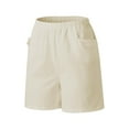 thumbnail image 6 of Womens Casual Shorts Drawstring Elastic Summer Shorts Comfy Pocketed Pants, 6 of 6