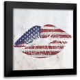thumbnail image 1 of Sommers, Mindy 12x12 Black Modern Framed Museum Art Print Titled - American Kiss, 1 of 5
